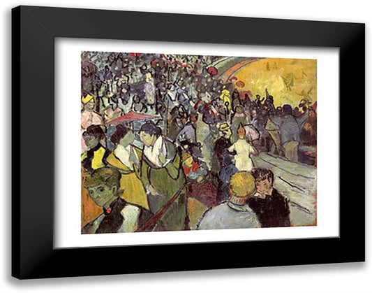 The Arena at Arles, 1888 28x22 Black Modern Wood Framed Art Print Poster by Van Gogh, Vincent