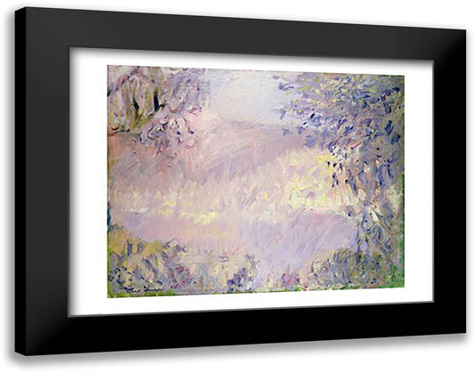 Monte Carlo: view of Roquebrune, 1884 28x22 Black Modern Wood Framed Art Print Poster by Monet, Claude