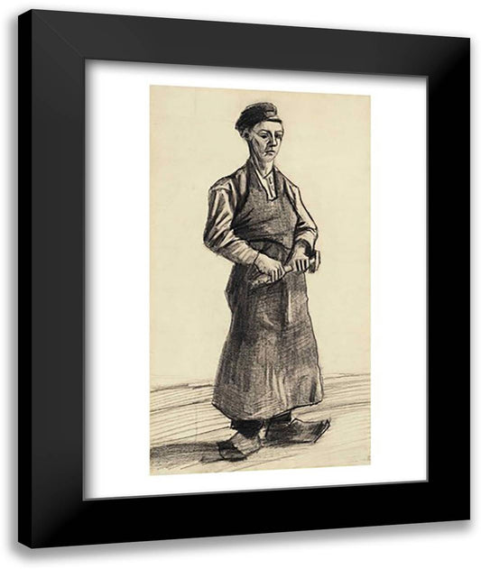 The Blacksmith's Boy, 1882 22x28 Black Modern Wood Framed Art Print Poster by Van Gogh, Vincent