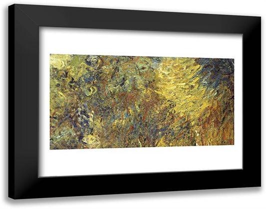 Water Lilies, c.1917 28x22 Black Modern Wood Framed Art Print Poster by Monet, Claude