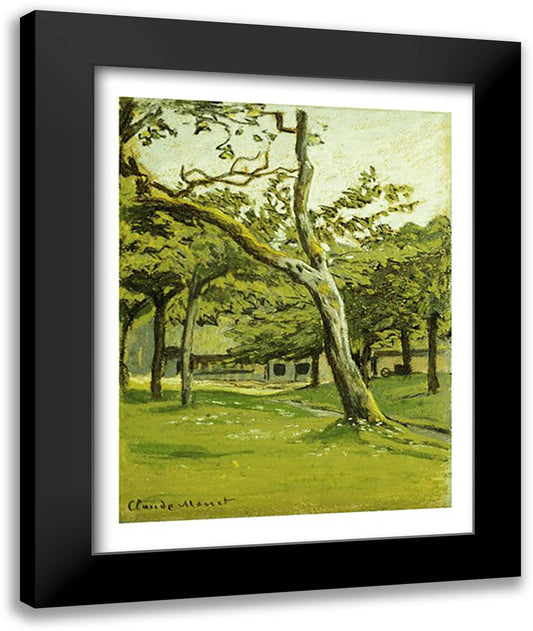 The Customs Hut, Morning, 1882 22x28 Black Modern Wood Framed Art Print Poster by Monet, Claude