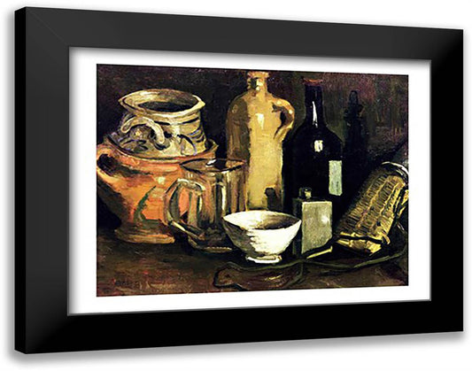 Still Life, 1884 28x22 Black Modern Wood Framed Art Print Poster by Van Gogh, Vincent