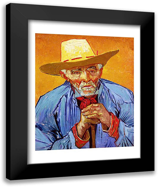 Portrait of Patience Escalier, 1888 22x28 Black Modern Wood Framed Art Print Poster by Van Gogh, Vincent
