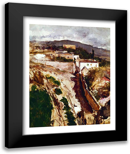 Oloron-Sainte-Marie, 1871 22x28 Black Modern Wood Framed Art Print Poster by Manet, Edouard