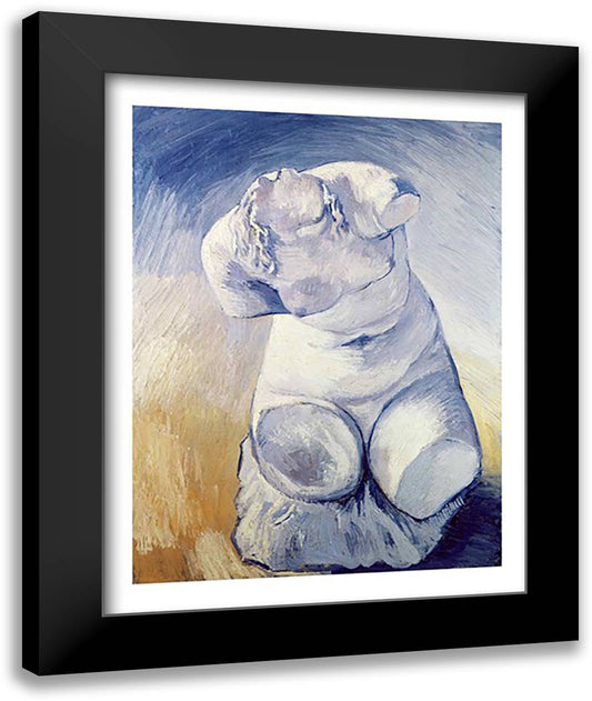 Torso of a Woman 22x28 Black Modern Wood Framed Art Print Poster by Van Gogh, Vincent