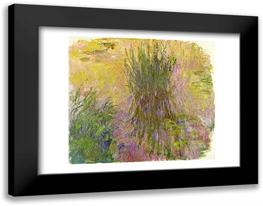 Waterlilies 28x22 Black Modern Wood Framed Art Print Poster by Monet, Claude