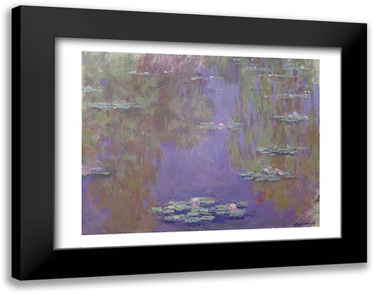 Waterlilies, 1903 28x22 Black Modern Wood Framed Art Print Poster by Monet, Claude