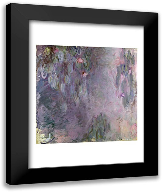 Light-coloured Waterlilies, 1917-25 22x28 Black Modern Wood Framed Art Print Poster by Monet, Claude