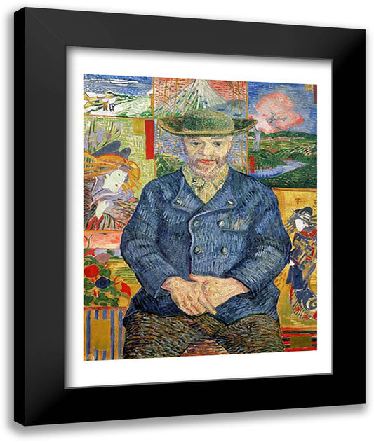 Pere Tanguy 22x28 Black Modern Wood Framed Art Print Poster by Van Gogh, Vincent