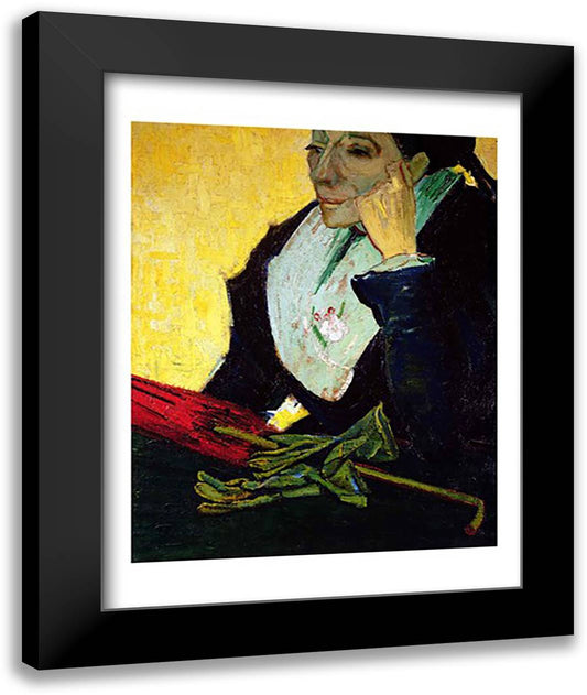 L'Arlesienne 22x28 Black Modern Wood Framed Art Print Poster by Van Gogh, Vincent