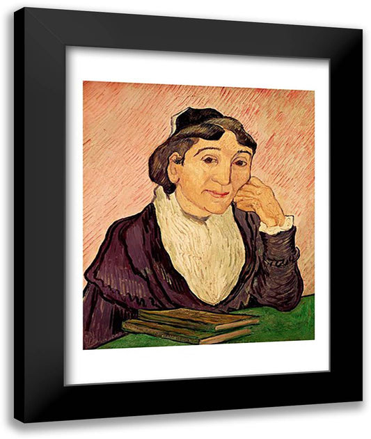 L'Arlesienne 22x28 Black Modern Wood Framed Art Print Poster by Van Gogh, Vincent