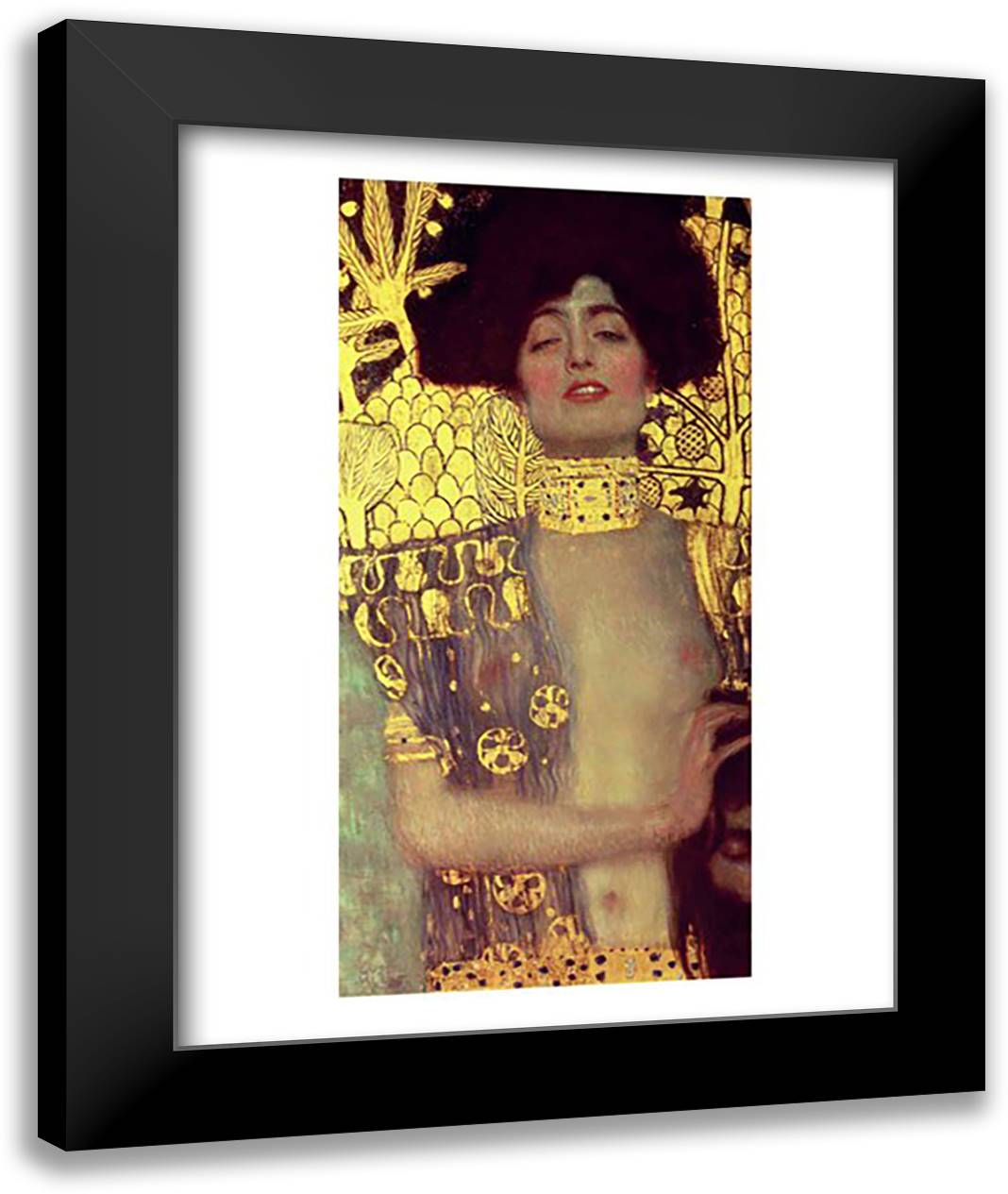 Judith, 1901 22x28 Black Modern Wood Framed Art Print Poster by Klimt, Gustav