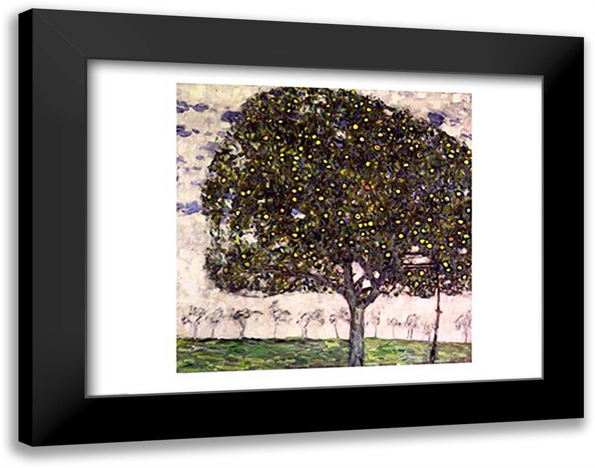 The Apple Tree II, 1916 28x22 Black Modern Wood Framed Art Print Poster by Klimt, Gustav