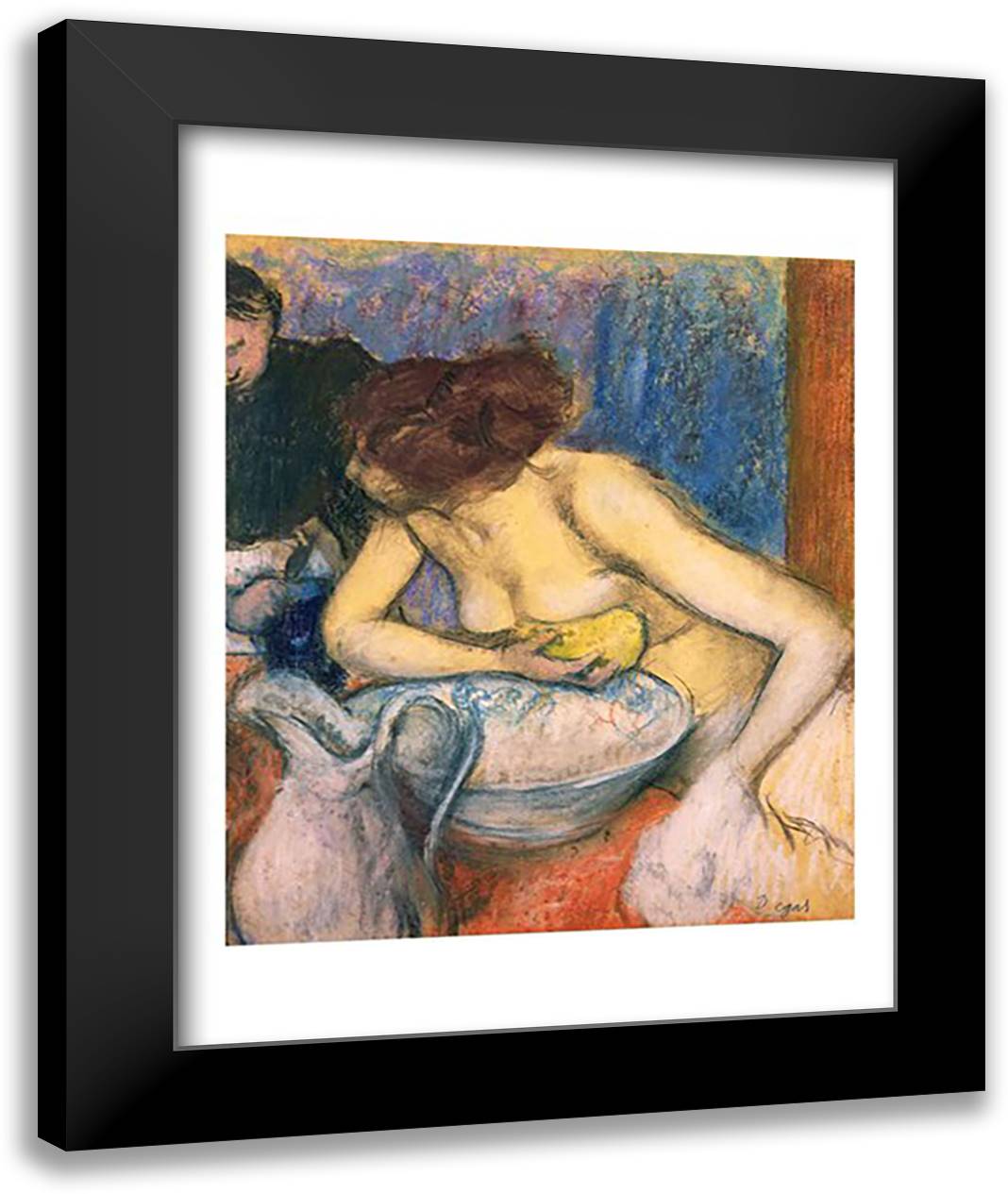 The Toilet, 1897 22x28 Black Modern Wood Framed Art Print Poster by Degas, Edgar