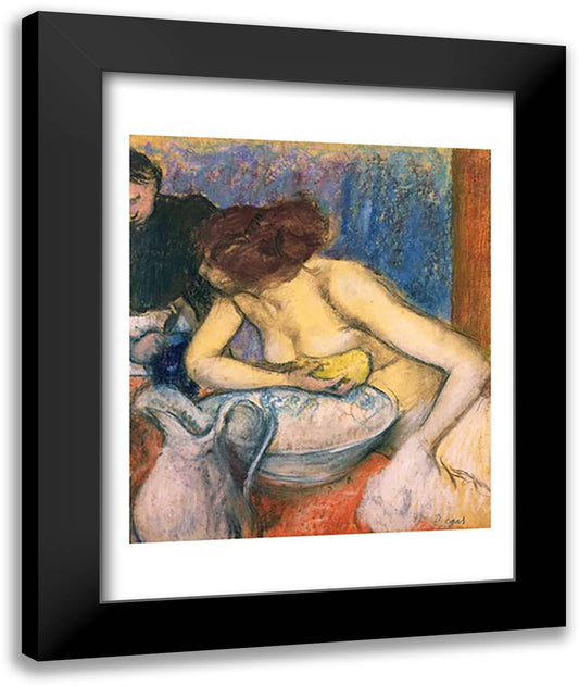 The Toilet, 1897 22x28 Black Modern Wood Framed Art Print Poster by Degas, Edgar