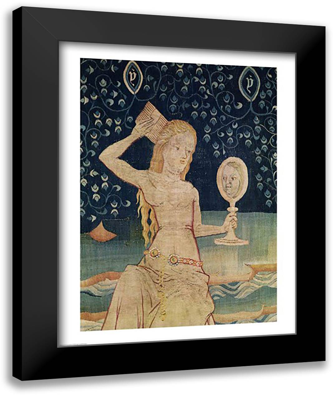 The Woman of Babylon 22x28 Black Modern Wood Framed Art Print Poster by Bataille, Nicolas