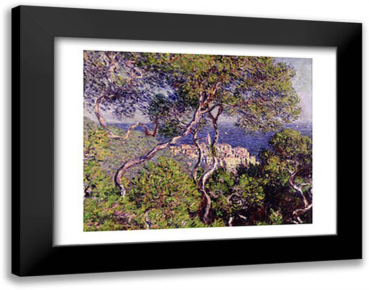 Bordighera, 1884 28x22 Black Modern Wood Framed Art Print Poster by Monet, Claude