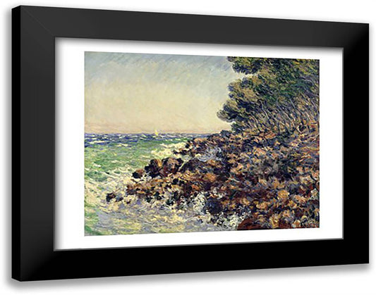 Cap Martin, 1884 28x22 Black Modern Wood Framed Art Print Poster by Monet, Claude
