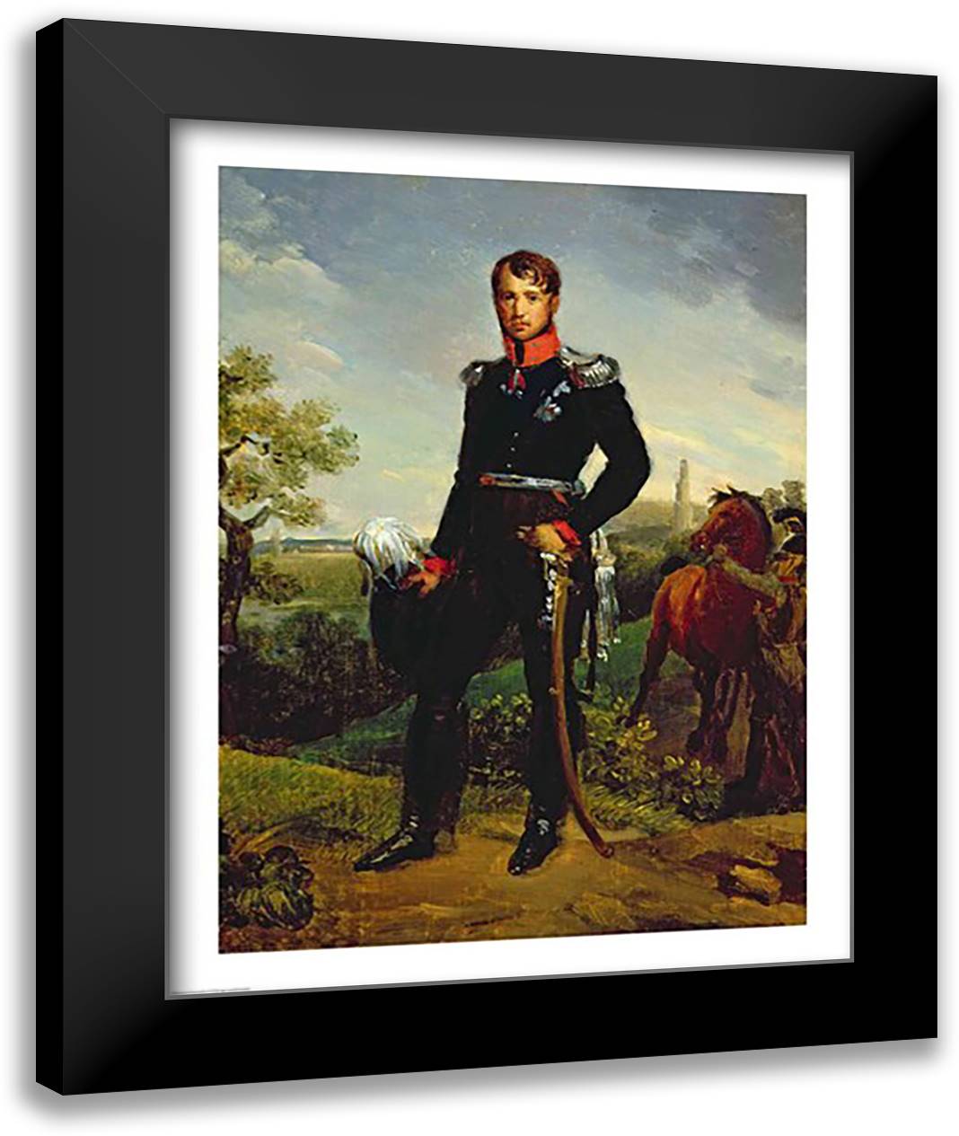 Frederic William III 22x28 Black Modern Wood Framed Art Print Poster by Gerard, Francois