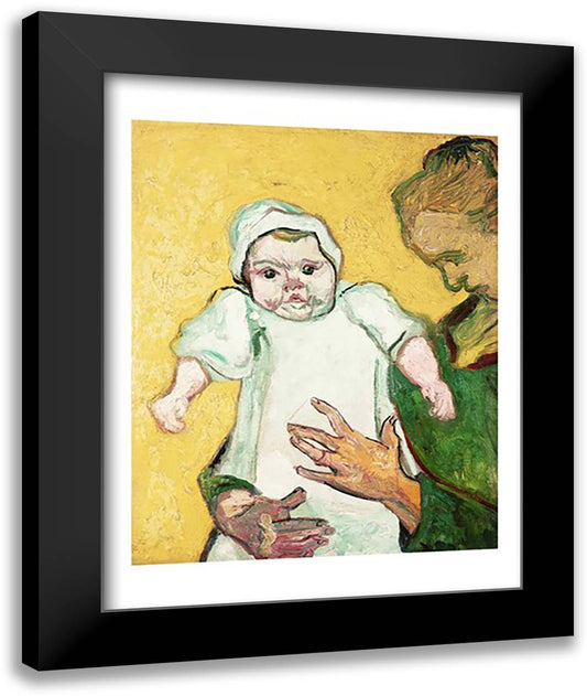 Madame Roulin and her baby, November 1888 22x28 Black Modern Wood Framed Art Print Poster by Van Gogh, Vincent