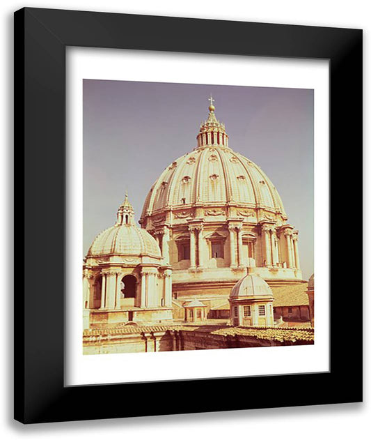 View of the dome, 1546-93 22x28 Black Modern Wood Framed Art Print Poster by Michelangelo