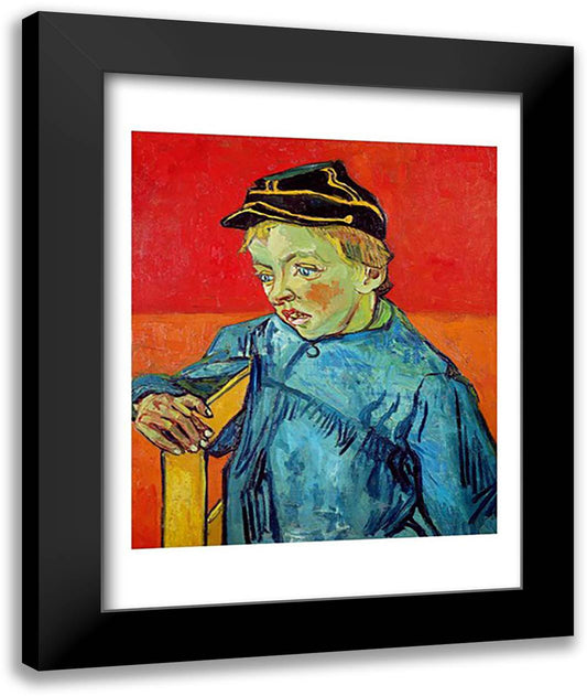 The Schoolboy 22x28 Black Modern Wood Framed Art Print Poster by Van Gogh, Vincent