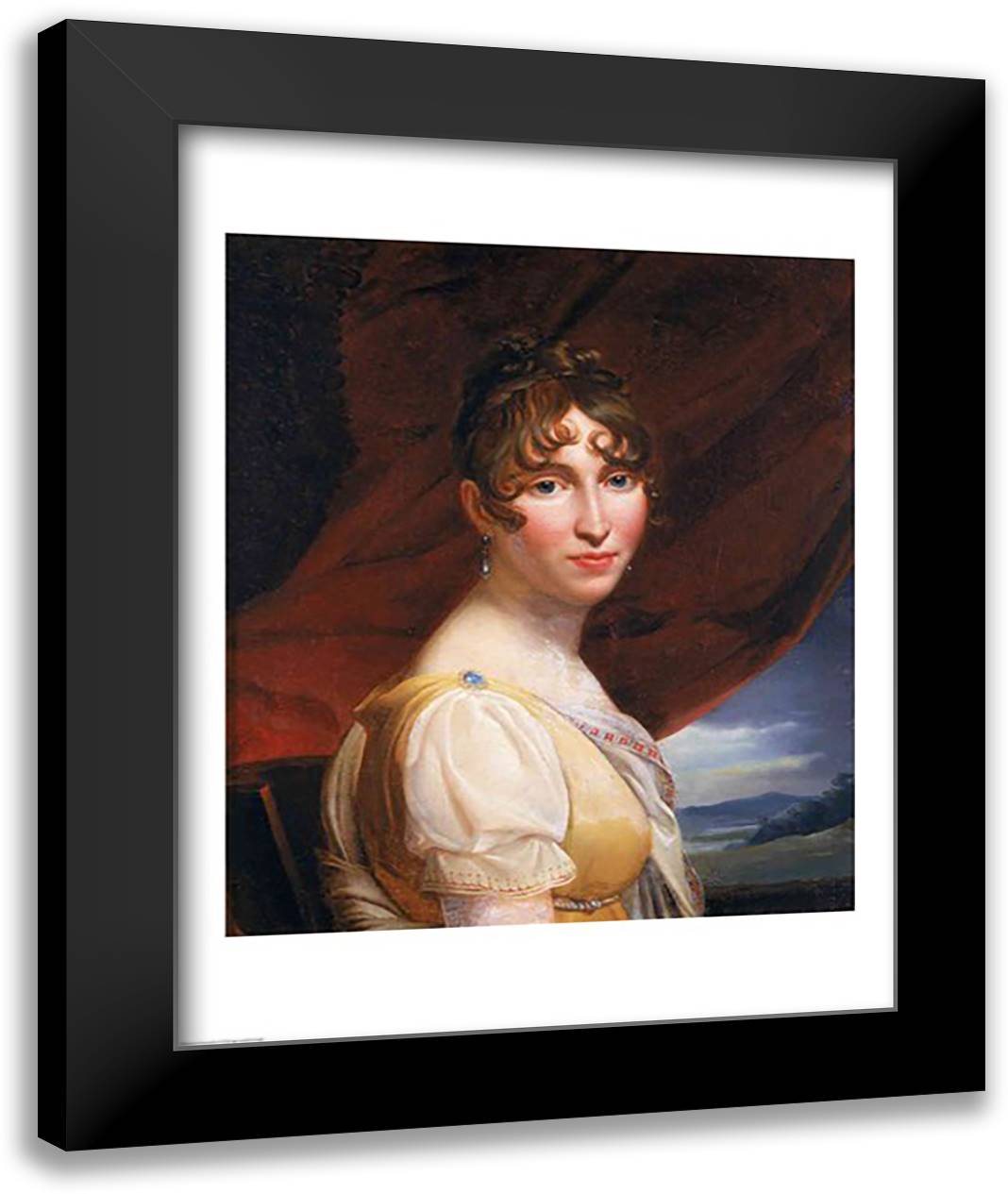 Hortense de Beauharnais 22x28 Black Modern Wood Framed Art Print Poster by Gerard, Francois