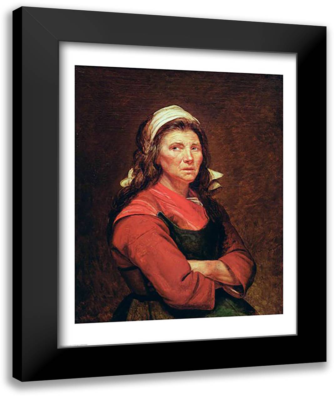 The Woman of the People 22x28 Black Modern Wood Framed Art Print Poster by David, Jacques-Louis