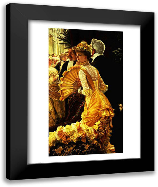 The Ball 22x28 Black Modern Wood Framed Art Print Poster by Tissot, James