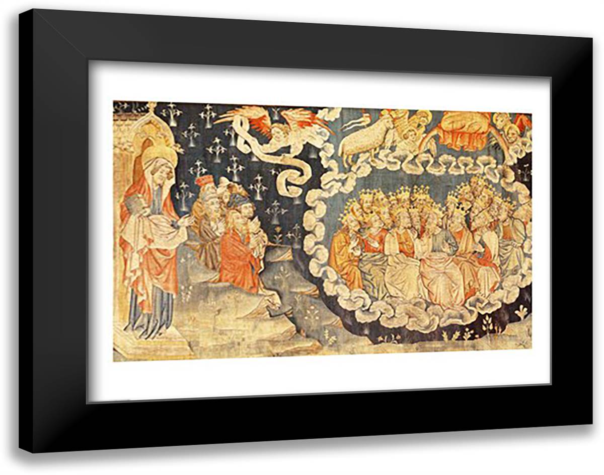 The Ascension of the Lamb 28x22 Black Modern Wood Framed Art Print Poster by Bataille, Nicolas