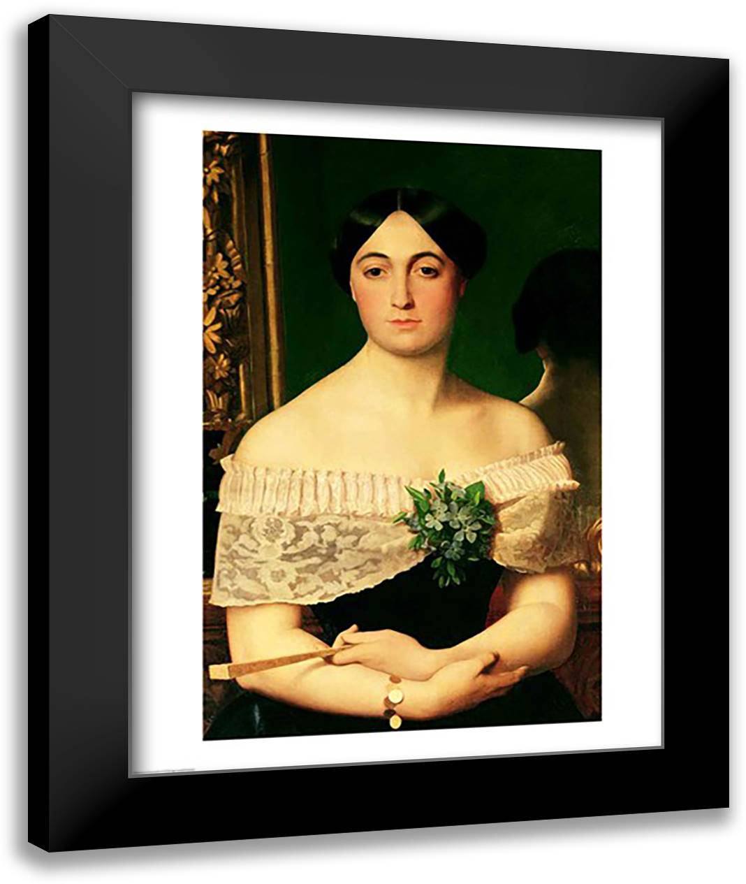 Portrait of Marianne Elisa Birch 22x28 Black Modern Wood Framed Art Print Poster by Gerome, Jean Leon
