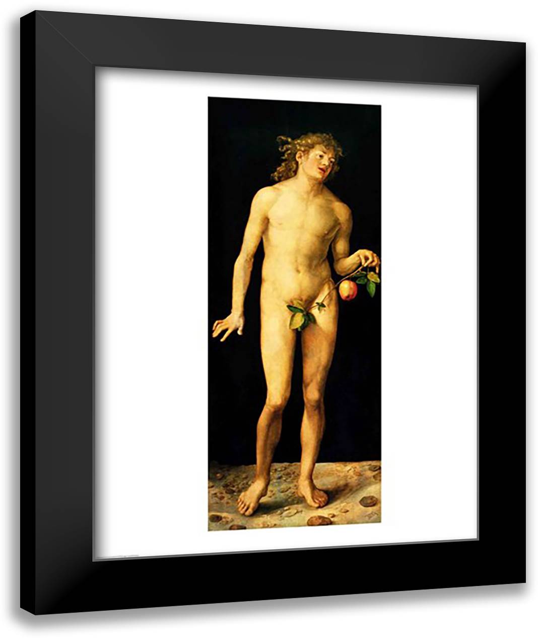 Adam, 1507 22x28 Black Modern Wood Framed Art Print Poster by Durer, Albrecht