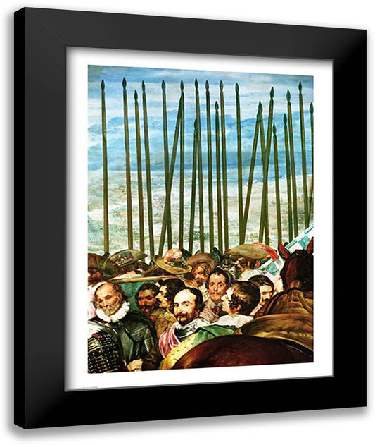 The Surrender of Breda, 1625 22x28 Black Modern Wood Framed Art Print Poster by Velazquez, Diego