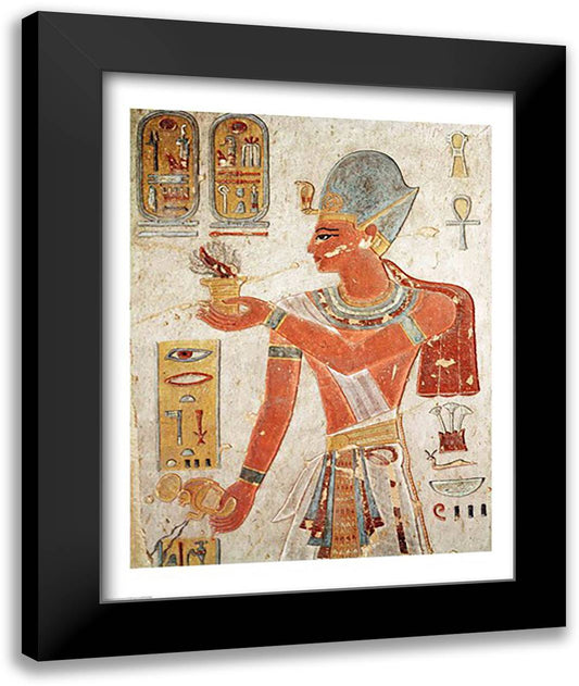 Ramesses III 22x28 Black Modern Wood Framed Art Print Poster