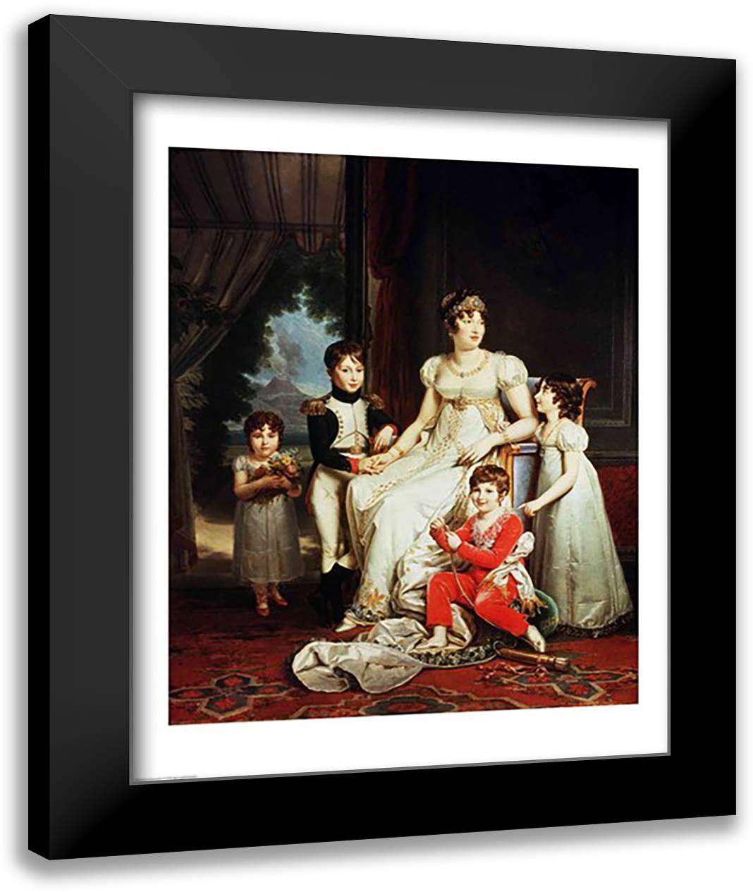 Caroline Bonaparte 22x28 Black Modern Wood Framed Art Print Poster by Gerard, Francois