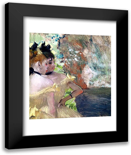 Dancers in the Wings 22x28 Black Modern Wood Framed Art Print Poster by Degas, Edgar