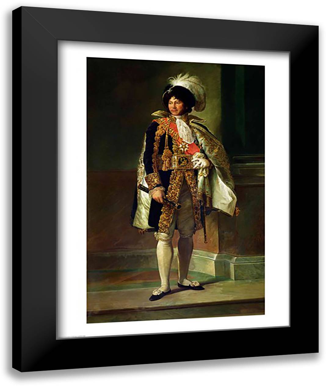 Joachim Murat 22x28 Black Modern Wood Framed Art Print Poster by Gerard, Francois