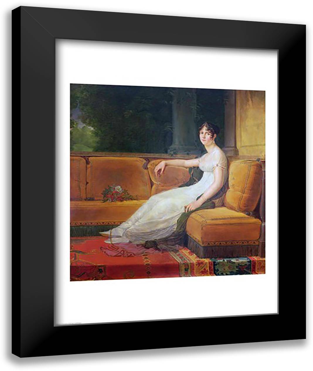 Empress Josephine 22x28 Black Modern Wood Framed Art Print Poster by Gerard, Francois