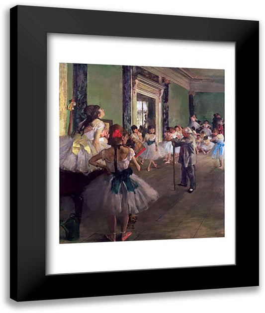 The Dancing Class 22x28 Black Modern Wood Framed Art Print Poster by Degas, Edgar