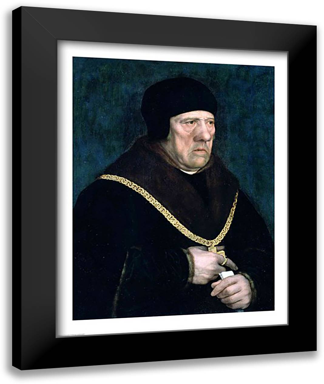 Sir Henry Wyatt 22x28 Black Modern Wood Framed Art Print Poster by Holbein, Hans