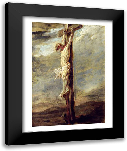 Christ on the Cross 22x28 Black Modern Wood Framed Art Print Poster by Rubens, Peter Paul