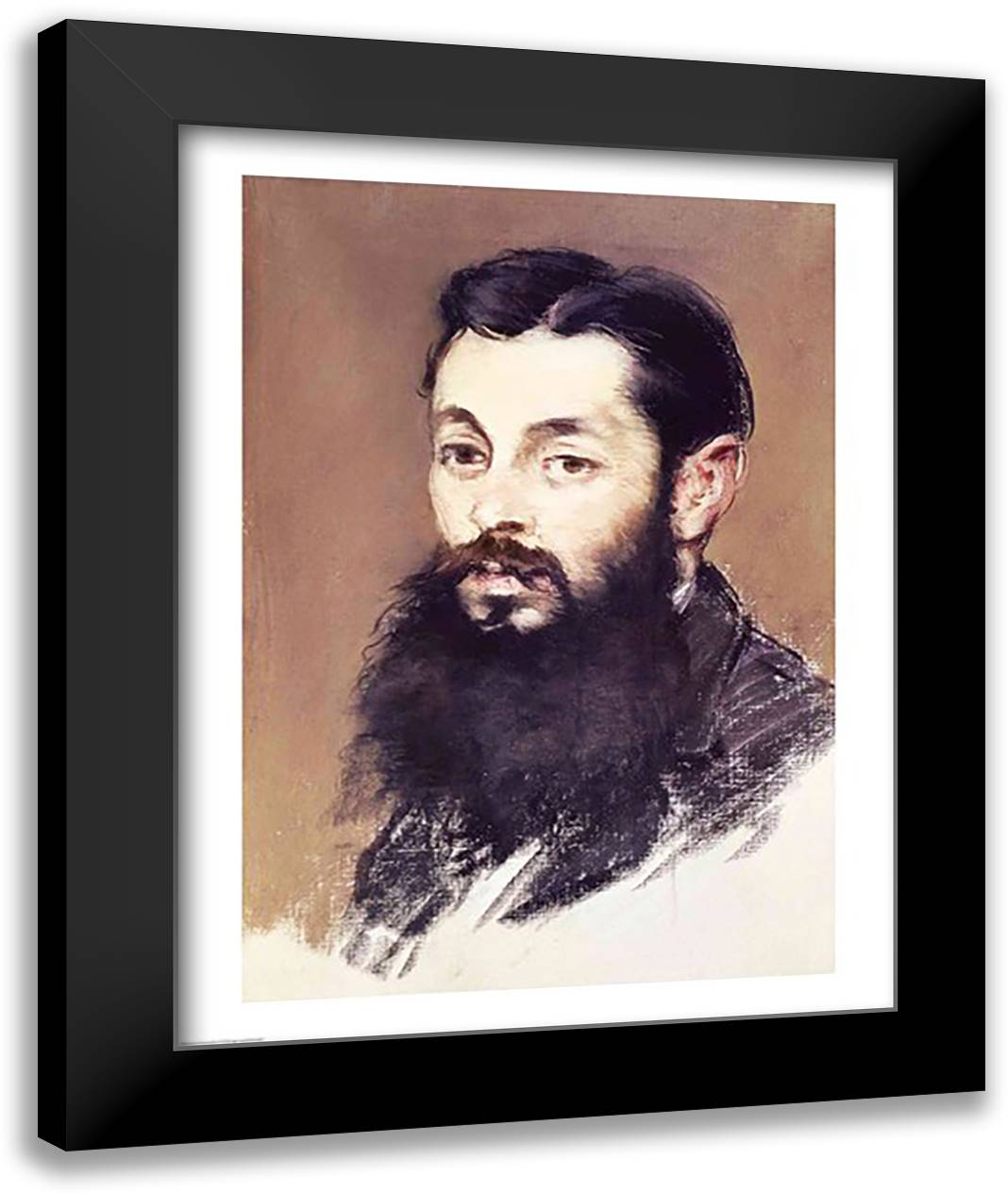 Dr. Materne, doctor of Napoleon III 22x28 Black Modern Wood Framed Art Print Poster by Manet, Edouard