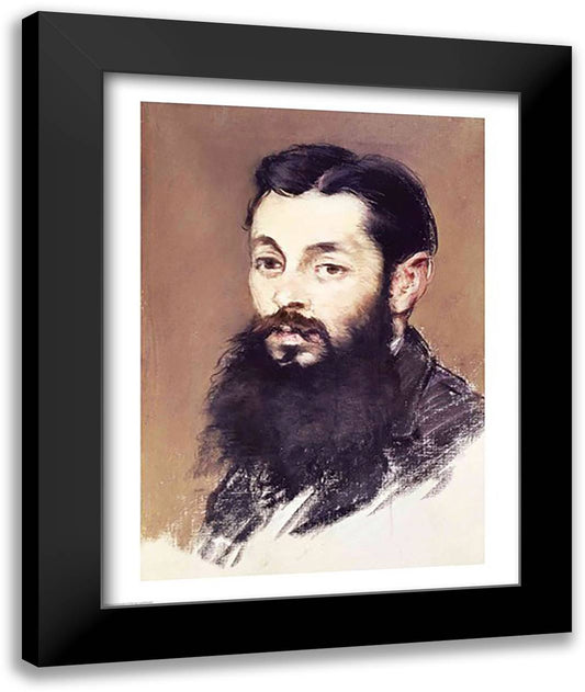 Dr. Materne, doctor of Napoleon III 22x28 Black Modern Wood Framed Art Print Poster by Manet, Edouard