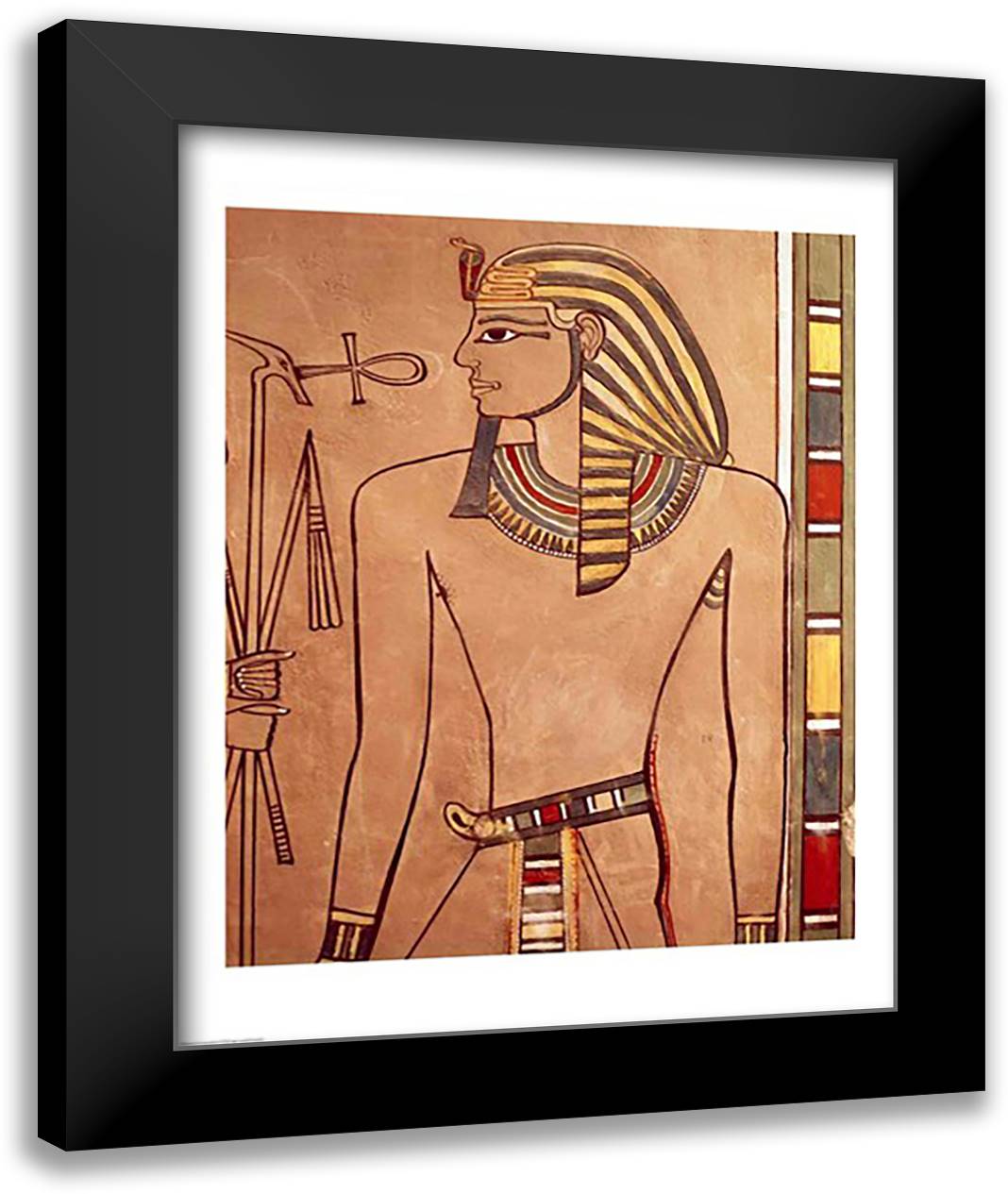 Amenhotep II 22x28 Black Modern Wood Framed Art Print Poster