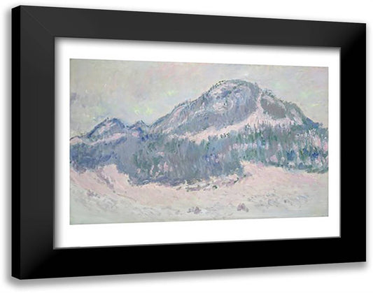 Mount Kolsaas, Norway, 1895 28x22 Black Modern Wood Framed Art Print Poster by Monet, Claude