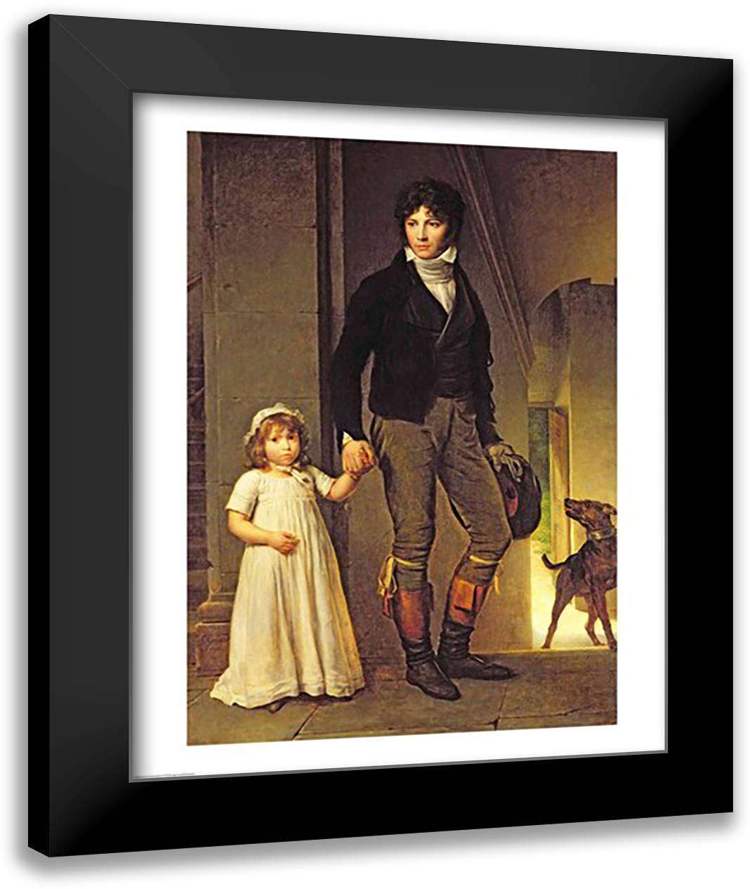Jean-Baptiste Isabey 22x28 Black Modern Wood Framed Art Print Poster by Gerard, Francois