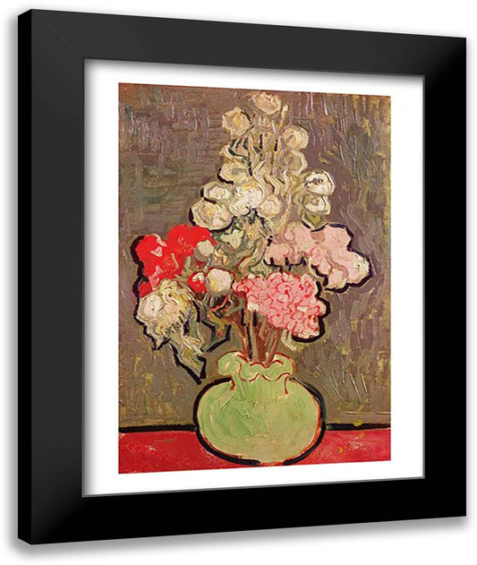 Bouquet of flowers, 1890 22x28 Black Modern Wood Framed Art Print Poster by Van Gogh, Vincent