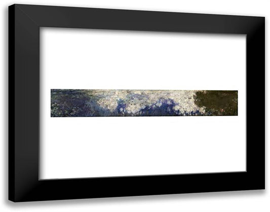 The Waterlilies - The Clouds, 1914-18 28x22 Black Modern Wood Framed Art Print Poster by Monet, Claude