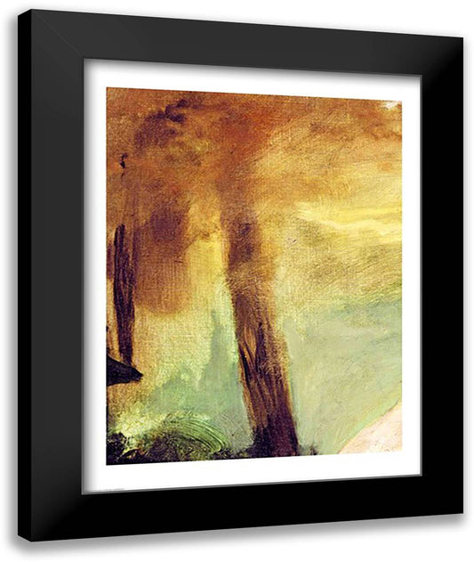 Dejeuner sur l'Herbe, 1863, detail 22x28 Black Modern Wood Framed Art Print Poster by Manet, Edouard