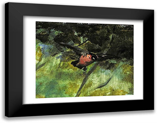 Dejeuner sur l'Herbe, 1863, detail 28x22 Black Modern Wood Framed Art Print Poster by Manet, Edouard